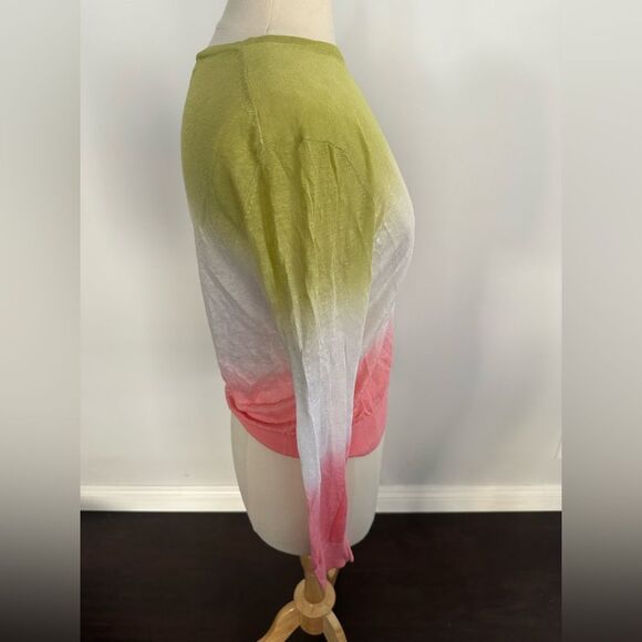 THEORY Linen Blend Sweater/ Cardigan Size Medium - Picture 4 of 7